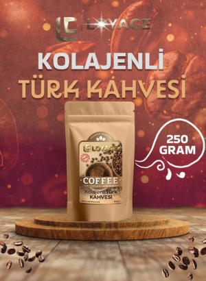 Orta Kavrulmuş Taze Çekilmiş Kolajenli Türk Kahvesi 250gr
