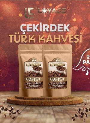 Orta Kavrulmuş Taze Çekilmiş Çekirdek Türk Kahvesi 250gr 2 Adet